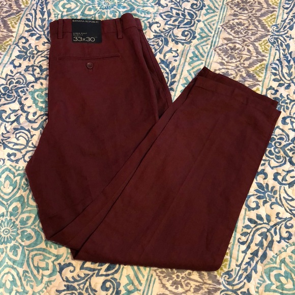 Banana Republic Other - NWT Banana Republic dark red men’s pants